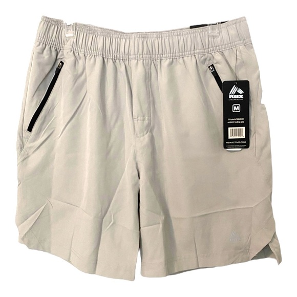 * RBX Gray Athletic Active Shorts Lightweight Breathable Gray Size M Performance - Picture 1 of 10